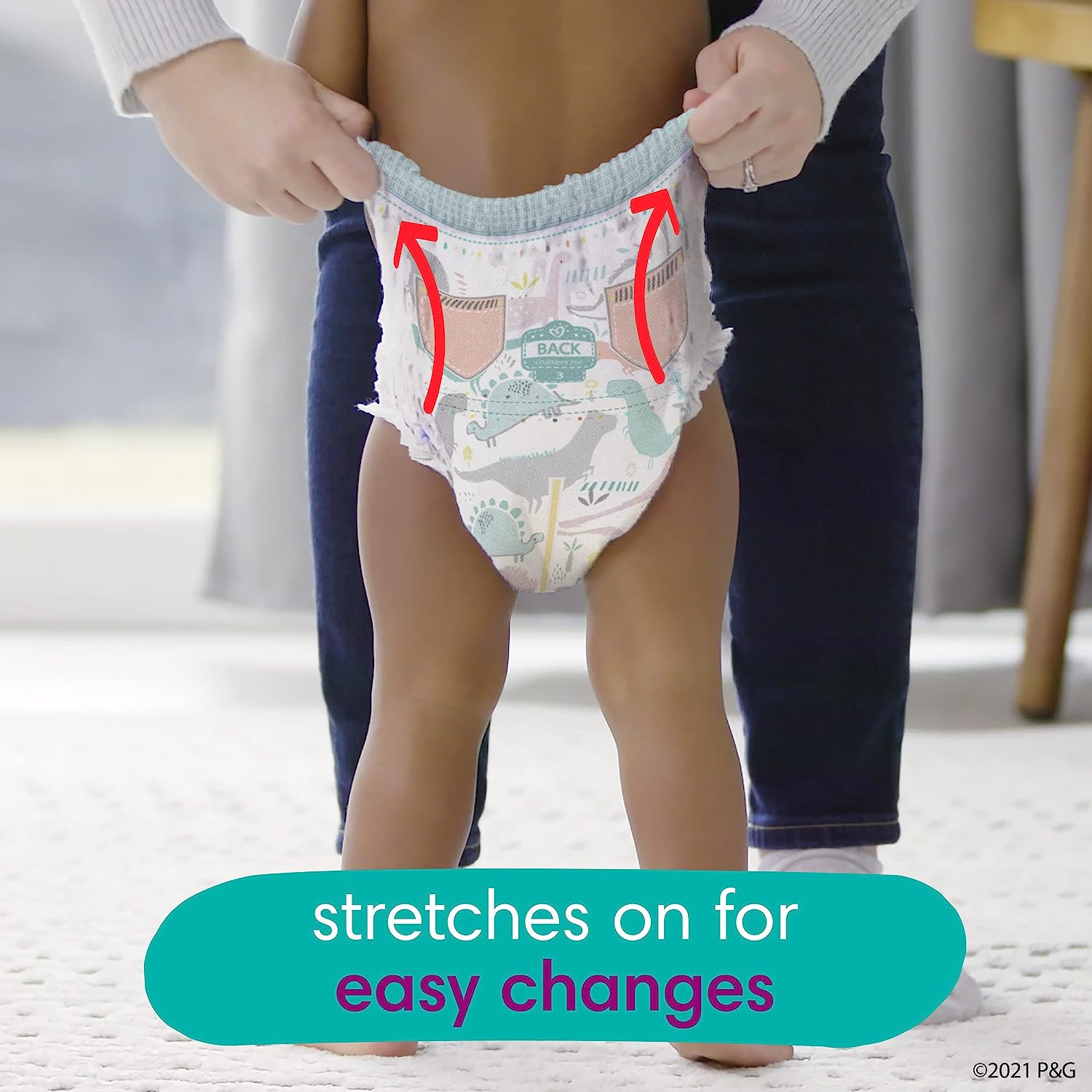 Diapers Size 3, 168 Count - Pampers Pull On Cruisers 360° Fit Disposable Baby Diapers with Stretchy Waistband, (Packaging & Prints May Vary) - Image 9